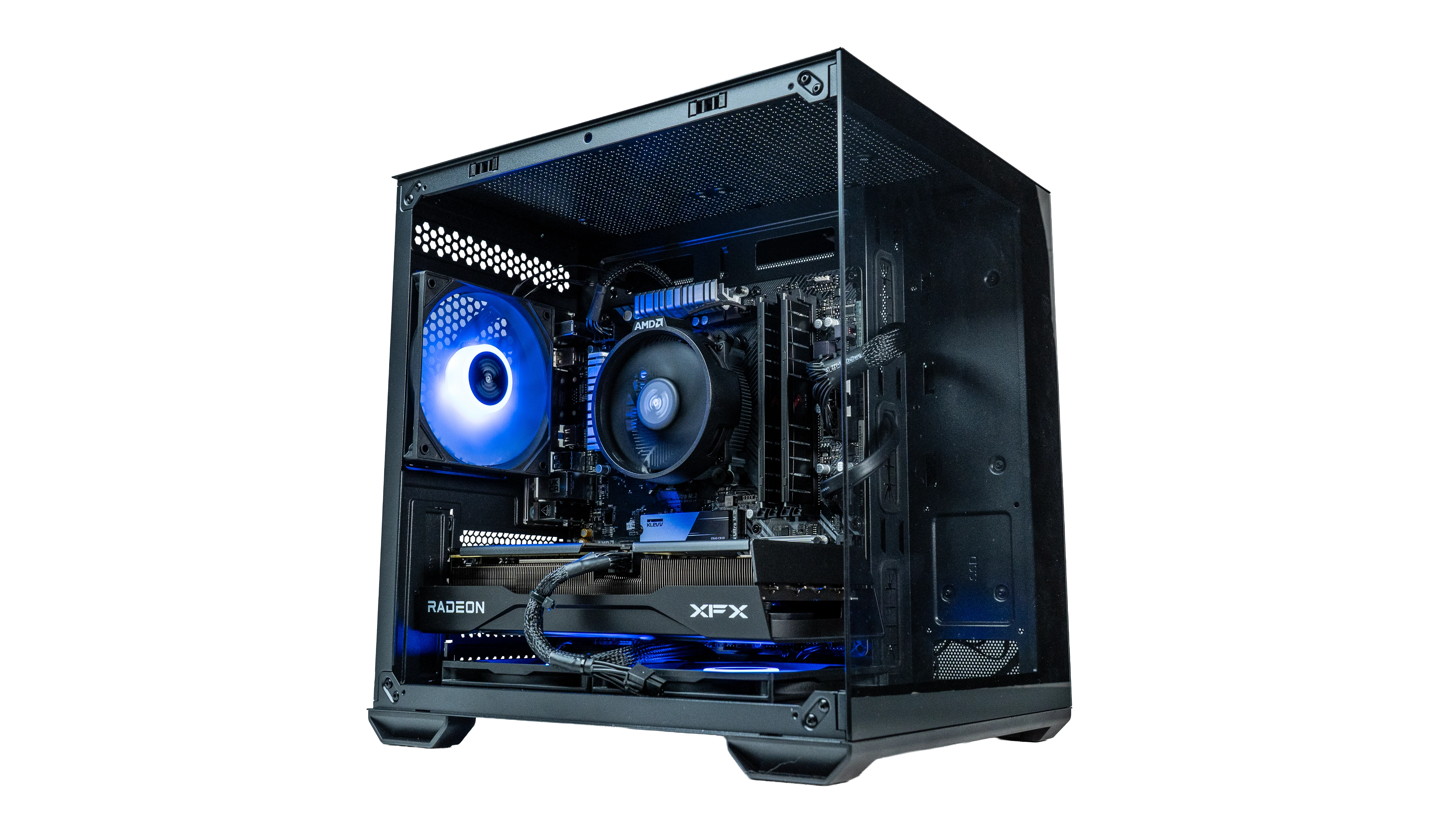 Mid Range Black/Blue Gaming PC